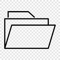 document, files, storage, folder organization icon svg