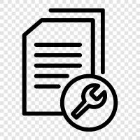 Document Properties, Document Properties dialog, Document Properties editor, Document Properties page icon svg