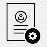 Document Properties, Document Options, Document Settings icon svg