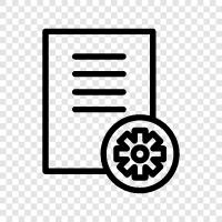 document scanning, document filing, document storage, document maintenance icon svg