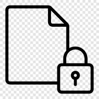 document security, document destruction, document shredding, document locking icon svg