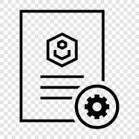 document settings, document settings for word, document settings for powerpoint, document icon svg