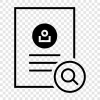 document tracking, document management, document search, Locate Document icon svg