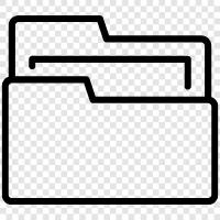 document, desk, office, storage icon svg