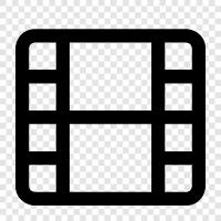 documentary film, feature film, short film, movie icon svg