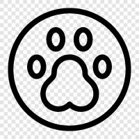 Dog Print, Cat Print, Cat Paw Print, Dog Paw Print icon svg