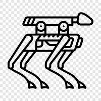 köpek robotu, robotik köpek, yapay köpek, köpek robot oyuncağı ikon svg