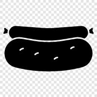 Dogs, Hamburgers, Sandwiches, Hot Dog icon svg