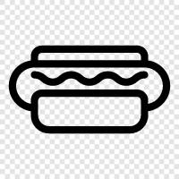 Dogs, Food, America, Hot Dog icon svg
