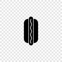 Dogs, Sausages, Hamburgers, Hot Dog icon svg