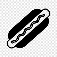 Dogs, Hamburgers, Sausages, Hot Dog icon svg