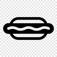 Dogs, Grilled Hot Dog, Hamburgers, Hot Dogs icon svg