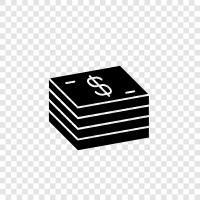 dollar bills, US currency, gold, silver icon svg