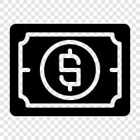 Dollar, Currency, American, Canadian icon svg