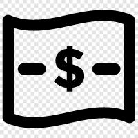 Dollar, Note, money, financial icon svg