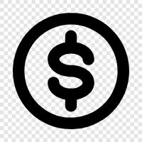 dollar signs, money, financial, banking icon svg