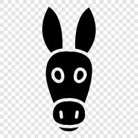 eşek, donkey ikon svg