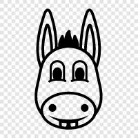 eşek, donkey ikon svg