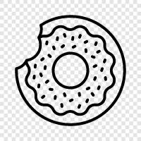 donut, pastry, doughnut shop, doughnut shop near me icon svg