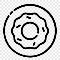 donuts, bakery, doughnut, pastry icon svg