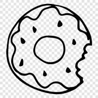 donuts, bakery, sweet, pastry icon svg