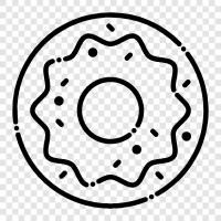 donuts, bakery, breakfast, pastry icon svg