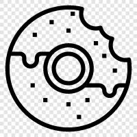 donuts, bakery, doughnut, pastry icon svg