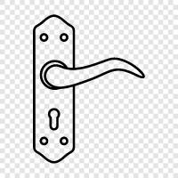 door handle, door handle replacement, door handle repair, door handle fix icon svg