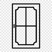 Door Hardware, Door Knob, Door Screen, Door Lock icon svg