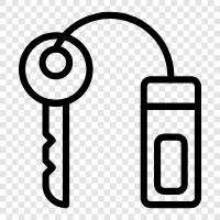 door key, room keyhole, room safe, room keypad icon svg