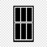 door, glass, screen, window icon svg