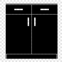 doors, storage, pantry, kitchen icon svg