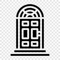 doorway, entryway, entrance, front door icon svg