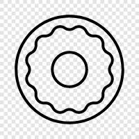 doughnut holes, doughnut shop, doughnuts, Doughnut icon svg