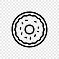 doughnut, pastry, confectionery, donut icon svg