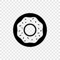 doughnuts, fried dough, doughnut hole, doughnut shop icon svg