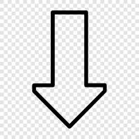down arrow symbol, down arrow key, down arrow key symbol, down arrow icon svg