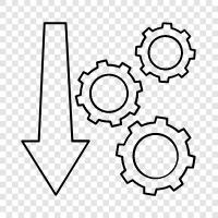 downgrade gear prices, downgrade gear suppliers, downgrade gear quality, downgrade gear service icon svg