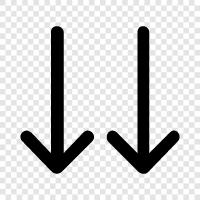 downside arrow, downside potential, downside risk, downside 1. downside icon svg