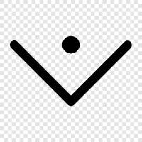 downward, downward pointing arrow, down, down dot icon svg