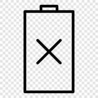 drained battery, dead battery, no battery, dead phone icon svg