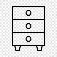 drawer slides, drawer slides for dressers, dresser drawer slides, drawer icon svg