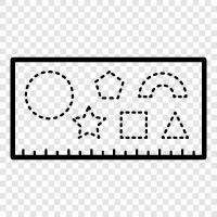 Zeichnung Herrscher, Entwurf Lineal, Ingenieur Lineal, Mathe Lineal symbol