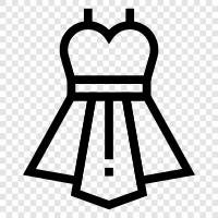 dress, gown, clothing, attire icon svg