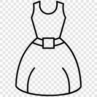 dress, clothing, clothing style, summer Значок svg