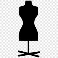 Dress Form Supplies, Custom Dress Form, Customizable Dress Form, Custom icon svg