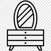 dresser, bedroom, furniture, antique icon svg