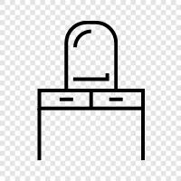 Dresser, Table, Bedroom, Furniture icon svg