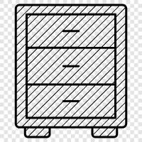 dresser, bedroom, furniture, bedroom set icon svg