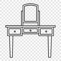 Dressing Table Sets, Dressing, Dressing Table icon svg